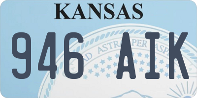KS license plate 946AIK