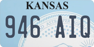 KS license plate 946AIQ