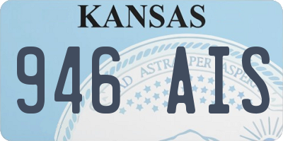 KS license plate 946AIS