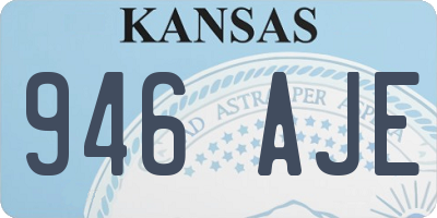 KS license plate 946AJE
