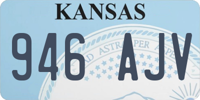 KS license plate 946AJV