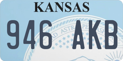 KS license plate 946AKB