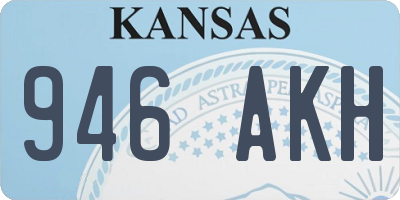KS license plate 946AKH
