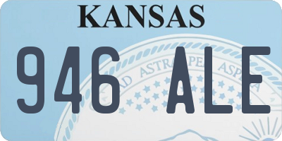 KS license plate 946ALE