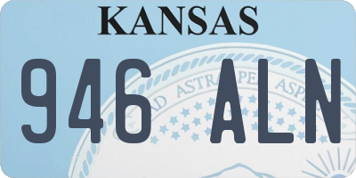KS license plate 946ALN