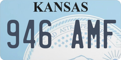 KS license plate 946AMF