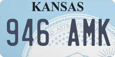 KS license plate 946AMK