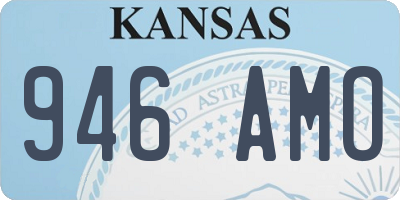 KS license plate 946AMO