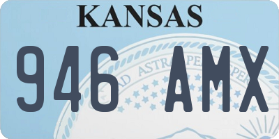 KS license plate 946AMX