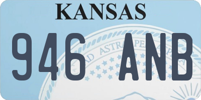 KS license plate 946ANB