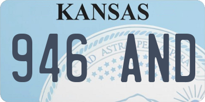 KS license plate 946AND