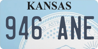 KS license plate 946ANE