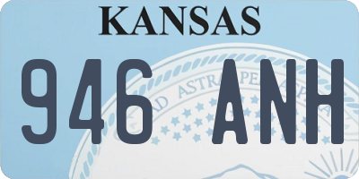 KS license plate 946ANH