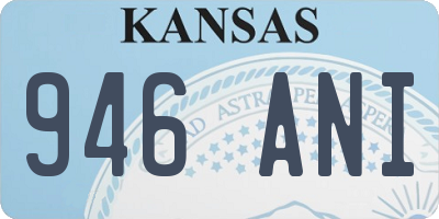 KS license plate 946ANI