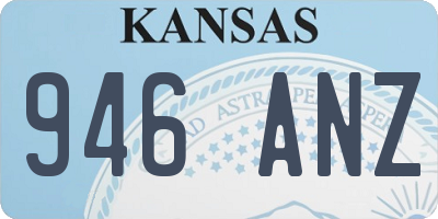 KS license plate 946ANZ