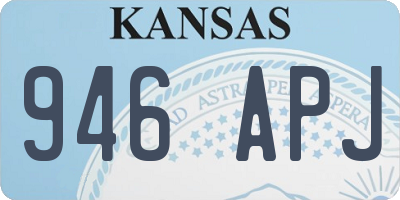 KS license plate 946APJ