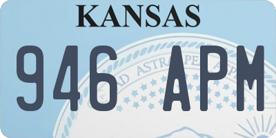 KS license plate 946APM
