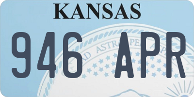 KS license plate 946APR