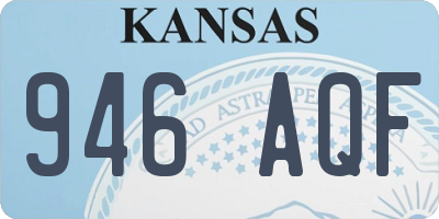 KS license plate 946AQF