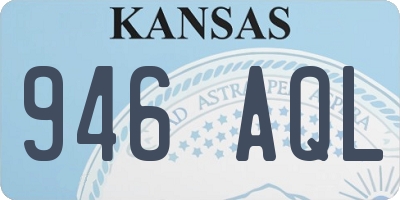 KS license plate 946AQL