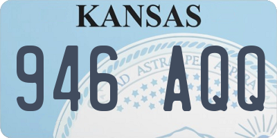 KS license plate 946AQQ