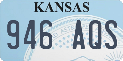 KS license plate 946AQS