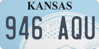 KS license plate 946AQU