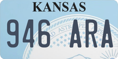 KS license plate 946ARA