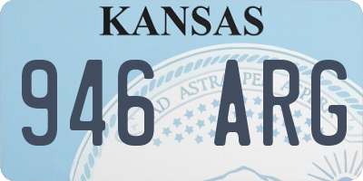 KS license plate 946ARG