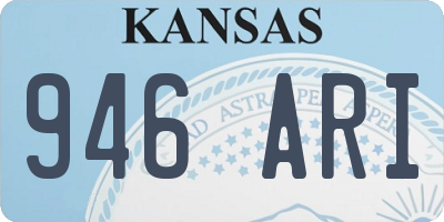 KS license plate 946ARI