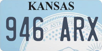 KS license plate 946ARX