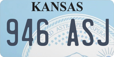 KS license plate 946ASJ