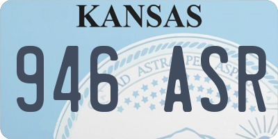 KS license plate 946ASR