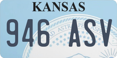 KS license plate 946ASV