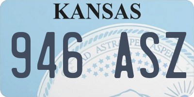 KS license plate 946ASZ