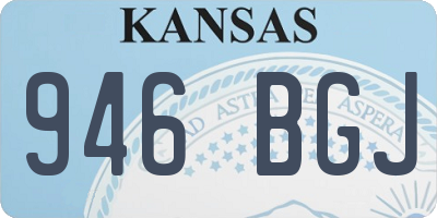 KS license plate 946BGJ