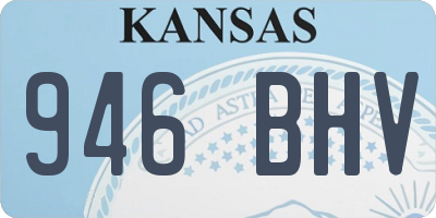 KS license plate 946BHV