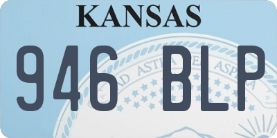 KS license plate 946BLP