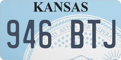 KS license plate 946BTJ