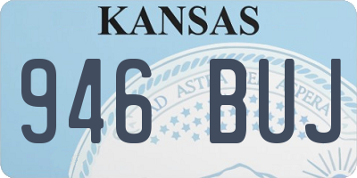 KS license plate 946BUJ
