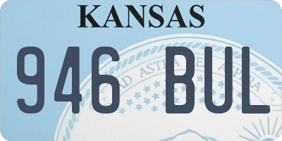 KS license plate 946BUL