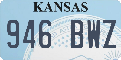 KS license plate 946BWZ