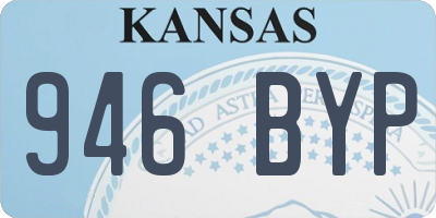 KS license plate 946BYP