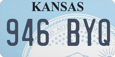KS license plate 946BYQ