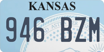 KS license plate 946BZM