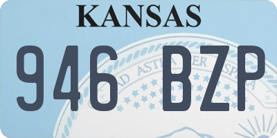 KS license plate 946BZP