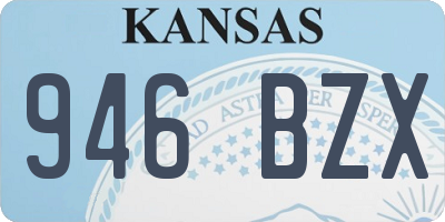 KS license plate 946BZX