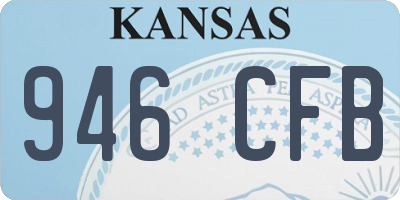 KS license plate 946CFB