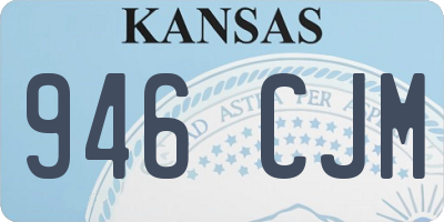 KS license plate 946CJM