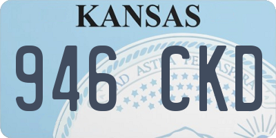 KS license plate 946CKD